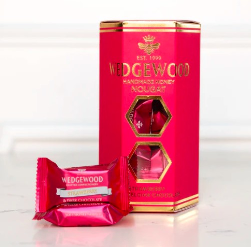 Nougat Gift Box - Dark Choc Strawberry Bon Bons 8 x 140g