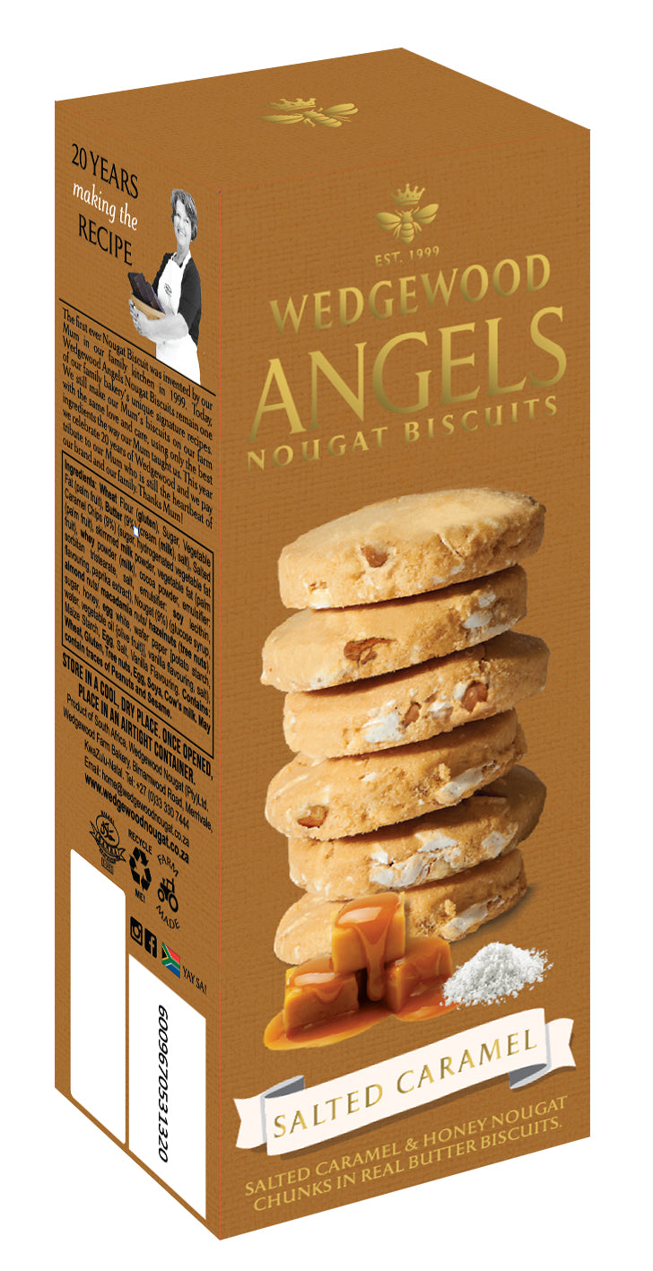 Angel Honey Nougat Biscuits   - Salted Caramel 1 x 150g