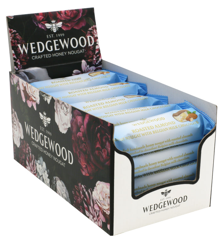 Milk Belgian Chocolate & Roasted Almond Nougat Bars